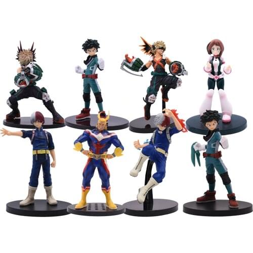 17-20 cm Anime Figure My Hero Academia PVC Smack Izuku Midoriya Shouto Todoroki Katsuki Boku Amazing Heros Toys Dolls Gift