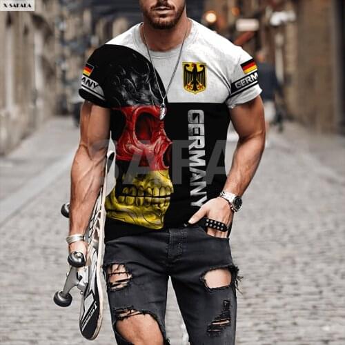 Germany Rooster Aboriginal Wolf Queen Chess 3D Fashion All Over Printed Round Neck T-Shirts Men Women Harajuku Casual Top Tee