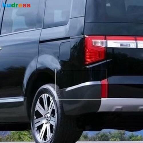 For Mitsubishi Delica 2020 2021 Chrome Car Rear Corner Bumper Protector Cover Trim Car Styling Accessories