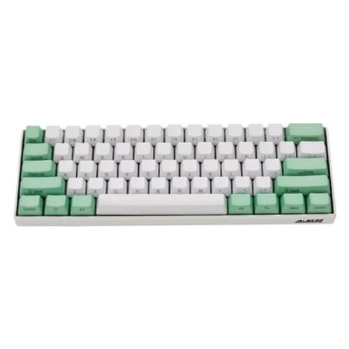 PBT keycaps is 60%61 keys fit for cherry MX switch mechanical keyboard free of shipping
