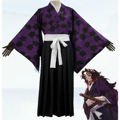 Anime Demon Slayer Cosplay Male Suit Blade Winding One Sword Demon Black Death Mou Cosplay Costume Male Suit Anime Cosplay Suit