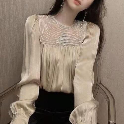 Little croaker Womens Satin Shirts