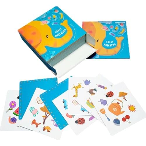 Montessori childrens memory matching game card detective board game educational toys logical thinking training team party games