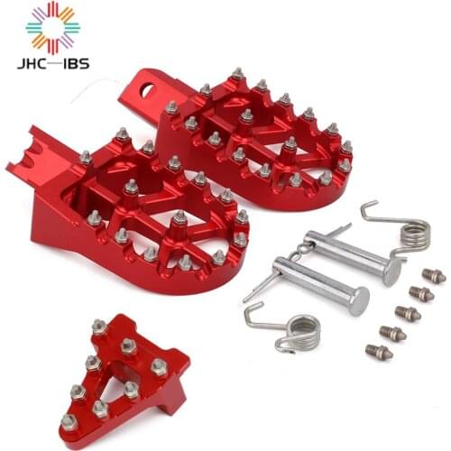 Motorcycle Aluminum Universal CNC Footpeg Footrest Foot Pegs Brake Pedal For HONDA CRF XR 50 70 110 M2R SDG DHZ SSR KAYO Pit