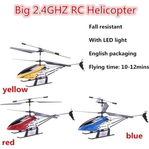 NEW 2.4GHZ RC Helicopter With LED Light 50cm Flying 12Mins English packaging With Gyro RTF For Kids Outdoor Flying Toy