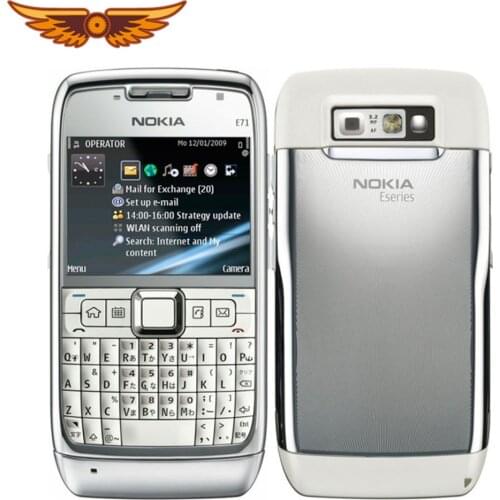 Original E71 Nokia Mobile Phone GPS Wi-Fi 3.2MP 3G Unlocked E71 Nokia Cell Phone Refurbished Feature Phone