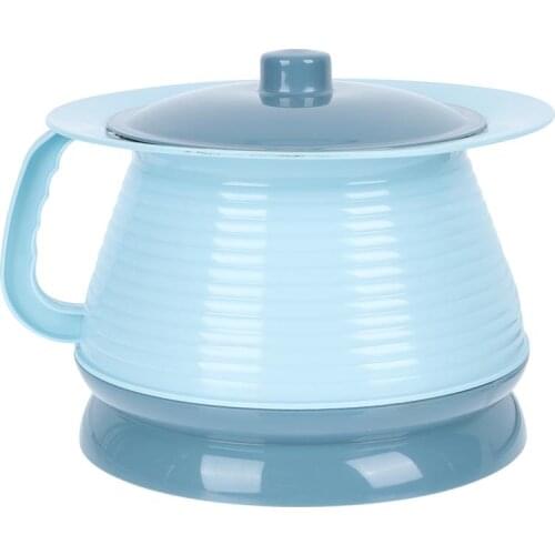 Plastic Spittoon Household Bed Pan Night Urine Pot with Handle and Cover