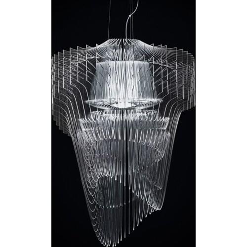 Italy Luxury Acrylic Metal Chandelier Living Room Restaurant Slamp LED Suspension Lamps Pendant Light PA0662