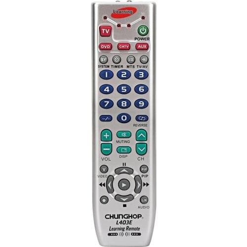 Universal Remote Controller Learning Remote Control For TV/SAT/DVD/CBL/DVB-T/AUX Copy Russian English Manual Chunghop SRM-403E