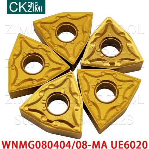 WNMG080404-MA UE6020 WNMG080408-MA UE6020 carbide inserts External Turning Tools WNMG CNC metal lathe tools finishing for steel