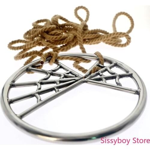 Shibari Japanese Ring Stainless Steel Chasitity Suspension Shibari Spider Shibari Bondage Hanging Swing Adult Sex Toys