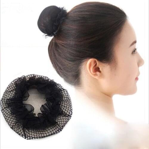 1 PCS Elastic Hair Bands Hairnets good Quality Mesh Weaving Black Wig Hair Net Making Caps Dount Bun Maker Hair Accessories