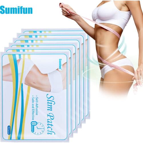 60Pcs Sumifun Slimming Navel Sticker Weight Lose Products Slim Patch Burning Fat Patches Body Shaping Slim Medical Plaster D1486
