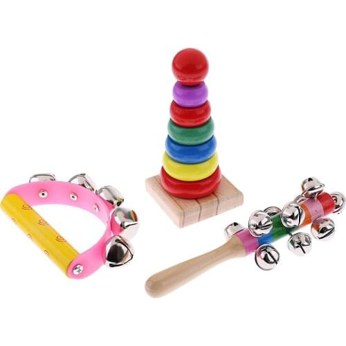 Orff World Wooden Educational Teach Musical Instrument Set for Kids Children Preschool Education Music Toys Birthday Gift