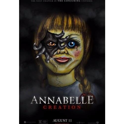 Home Decor Annabelle Creation Supernatural-Silk Art Poster Wall Sicker Decoration Gift