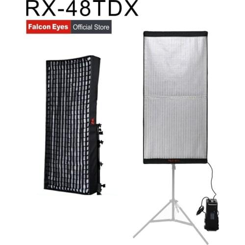 Falcon Eyes 4x2ft LED Photography Flexible Light 300W Waterproof Continuous for Dslr Video Lighting with Honeycomb Softbox