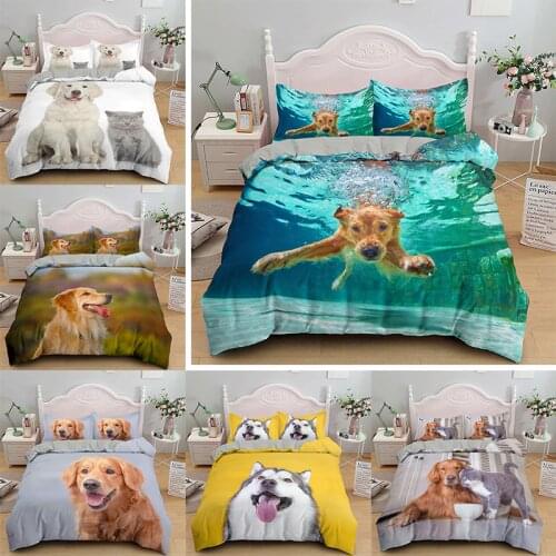 New Design 3d Bedding Set Dog Bedclothes Bedroom Decor Comfortable Duvet Cover