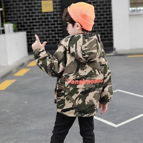 Childrens jacket spring autumn 2020 new Japanese style kids jackets trench coat for boys and girls