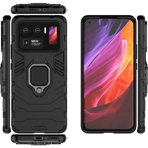 Mi 11 Pro Case Magnetic Fundas Ring Holder Protector For Xiaomi Mi 11 Ultra 11 Lite Mi 11X Pro Armor Bumper