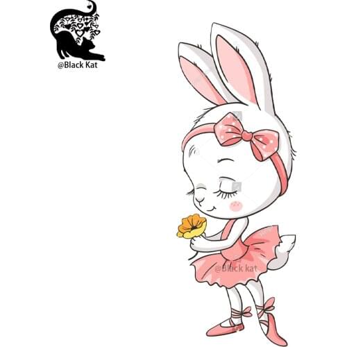 Cute Flower Bow Girl Bunny Cutting Dies Animals Kids Metal DIY Scrapbooking Stencil For Gift Card Craft