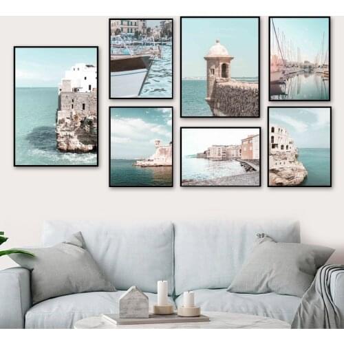 Matera Ancient Town Building Landscape Wall Art Canvas Painting Nordic Posters And Prints Wall Pictures For Living Room Decor