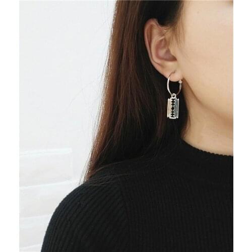 Earrings Summer New New Metal Minimalist Earrings Pin Tassel Chain Earrings