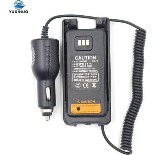 Original DC 7.4V Battery Eliminator Car Charger for TYT DMR Radio MD-2017 Compatible with RT82 V-2017 MD2017 Walkie Talkie