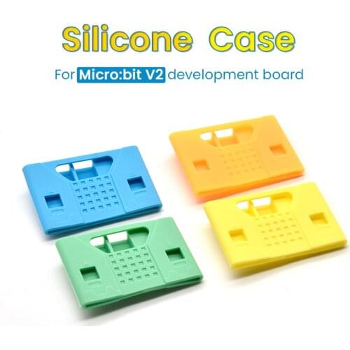 Keyestudio Polychrome BBC Micro:bit V2.0 Silicone Protective Case Outer Shell Macaron Colors for Micro:bit V2&V1.5 Board