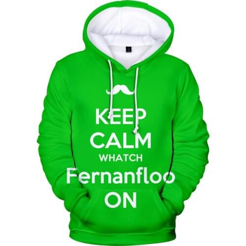Popular Fernanfloo Hoodies Women/Men Fashion Autumn Winter 3D Printed Hooded Sweatshirt Boys/girls Streetwear Ferna Kids Clothes