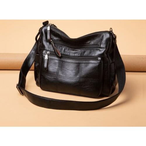 Casual Shoulder Messenger Bag Women Large Capacity Crossbody Bag Multifunction Armpit Handbag and Purse Vintage Mommy Bag Bolsa