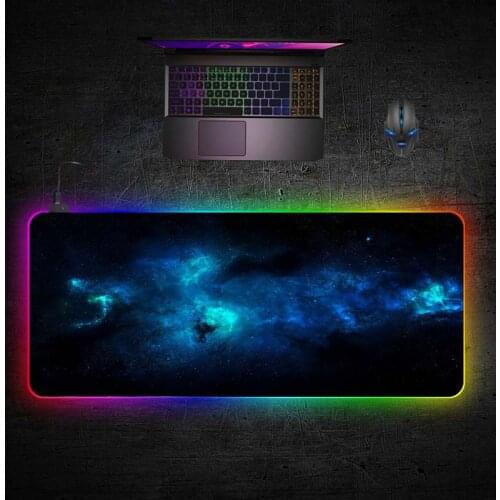 Large Size Colorful Luminous RGB Gaming Mouse Pad Anti-Slip Rubber Base Computer Keyboard Mouse Pad Anti-slip For Computer PC