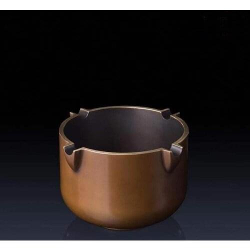 TOP COOL High grade luxury GOOD LUCK Royal brass Ashtray statue HOME company office business BEST MALE MEN birthday GIFT