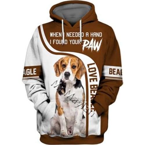 Unisex 3D Funny Graphic Hoodie Beagle Sweatshirt Animal Hoody Men/Women Casual Harajuku Street Sweatshirt Zip Hooded Pullover 17