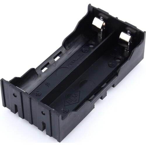 High Quality Plastic DIY Lithium Battery Box Battery Holder with Pin Suitable for 2 * 18650 (3.7V-7.4V) Lithium Battery Case