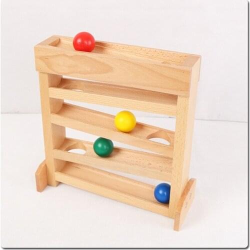 WXTF Kids Wooden Track Game Preschool Play Toys Brain Training Portable Educational Toys