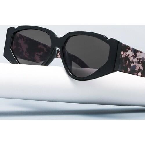 2021 new leopard print fashion modern square woman oversized retro sunglasses unisex cool ins popular brand design sunglasses