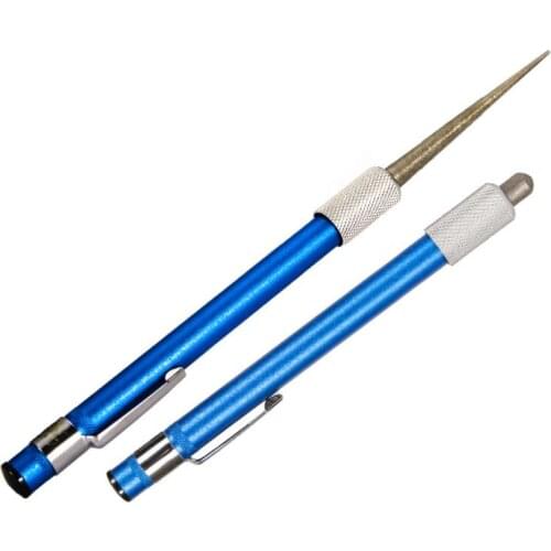 1Pcs 130mm Sharpener Pen-file For Fishhook Diamond Pen Sharpener Grindstone Diamond Blade Tool Outdoor Fishing Knife Sharpeners