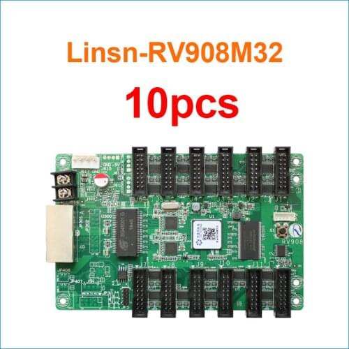 10pcs Linsn RV908 RV908M32 receiving card 12*Hub75E Ports Support P2/P2.5/P3 Indoor 1/32 Scan LED Module Display
