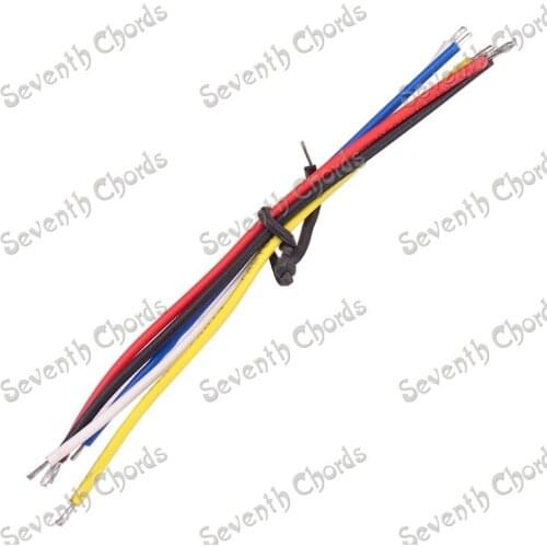 20 Pcs 9CM Copper Electric Guitar Bass Pickup Hookup Wire Lead Cable guitar Pots Hookup Wire - 5 Colors:for choose