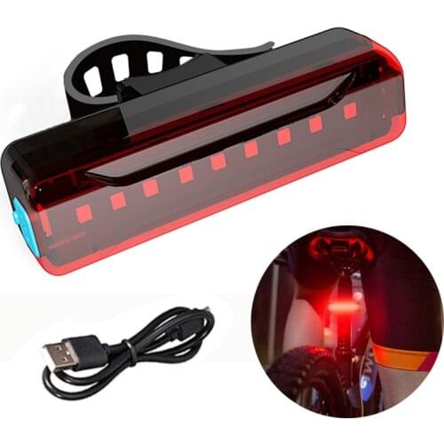 2021 Bicycle Rear Light USB Rechargeable 2600 MAh Cycling LED Tail Light Waterproof MTB Road Bike Tail Light Bicycle Accessories