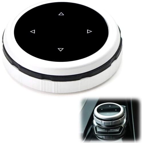 Doiplent Larger Knob Cover for BMW 1 2 3 4 5 7 X Series Multimedia iDrive Button Cover Set(Fit 7-Button iDrive