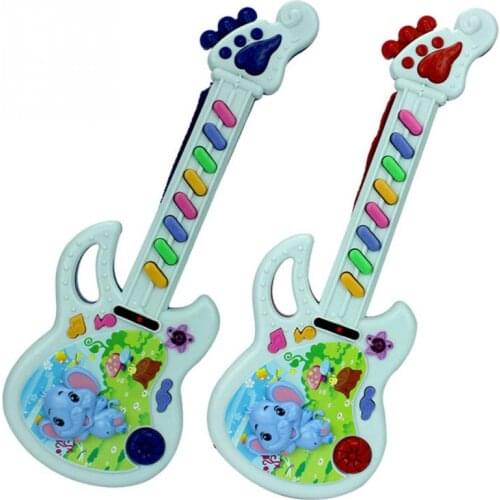 Baby Acoustic Elephant Guitar Musical Instrument Toys Learning Developmental Electron Toy Baby Early Educational Christmas Gifts