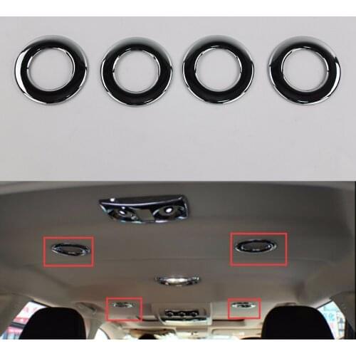 Chrome Roof Air Condition Vent Outlet Rings Trim For Dodge Journey 2011 2012 2013 2014 [QPA368]