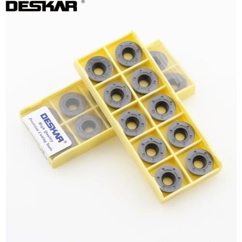 10PCS DESKAR RDMW1605MOT-PM LF6018 RDMT1605MO-MQ LF6018 Milling Carbide Inserts CNC Lathe Cutting Tool Mill Turning Tools