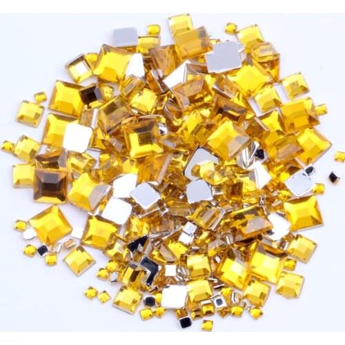 Nail Rhinestones FlatBack Square 4mm 10000pcs Bulk Bag For Crafts Scrapbooking Nail Art Decoration DIY Clothes