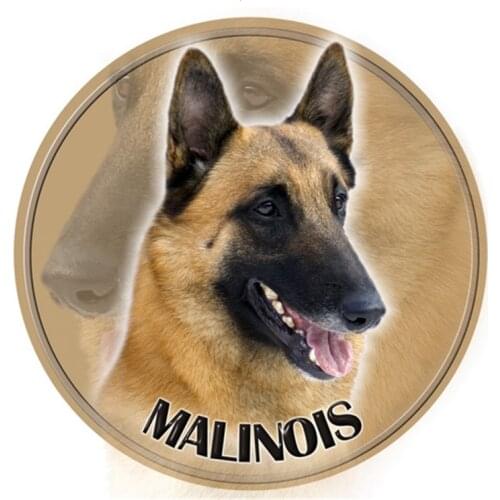 S40309# Various Sizes Decal Belgian Shepherd Malinois Car Sticker Waterproof For Bumper Rear Window Laptop Refrigerator Toilet