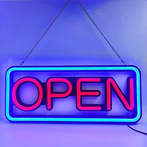 Neon Bar Open Led Signs Shop Neon Beer Open Signs For Businesses Lighted Open Closed Sign