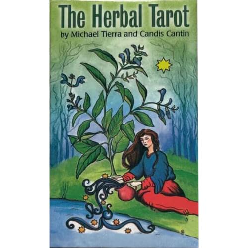 New Hot Sell Black The Herbal Tarot Divination Deck English Version Oracle Cards Games Entertainment Parties Board Game