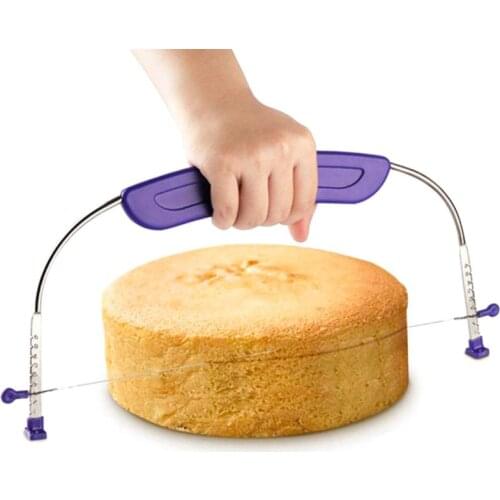NEW Cake Slice Layerer Adjustable Stainless Steel Wire Cake Slicer Convenient Kitchen Utensils Dough Cutter Cake divider