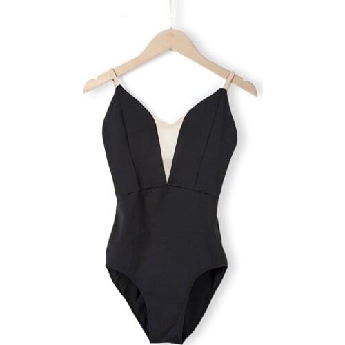 New Ballet Leotards For Women Cotton Spandex White Black Adult Camisole Ballet Bodysuit Dancewear Women Gymnastics Leotards